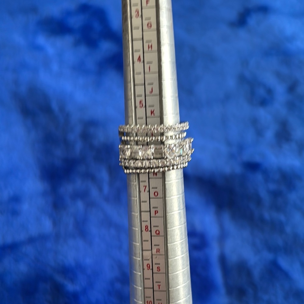 Silver Multi-Band Diamond Ring